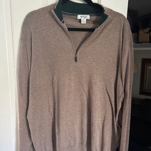 Vintage Byford London long sleeve 1/4 zip polo sweater xl